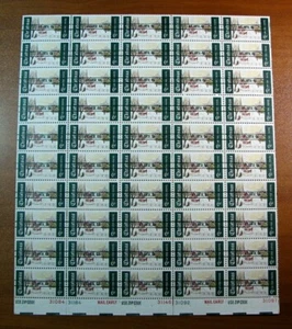 US Stamps Scott# 1384 Christmas 1969 Sheet of 50 Pre-canceled-Atlanta, GA L491 - Picture 1 of 1