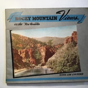 Vintage Rocky Mountain Views On The Rio Grande 1946 Scenic Line Of The World - Picture 1 of 12