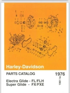 1961-1976 Harley Davidson Big Twin Parts Catalogue 239 pages - Picture 1 of 1