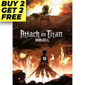 Attack on Titan Staffel 1 Anime Manga Poster Kunstdruck A3 A4 Shingeki kein Kyojin - Bild 1 von 7