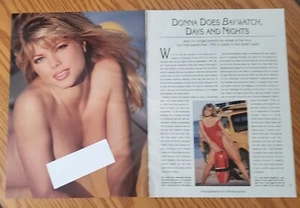 Playboy PICTORIAL ONLY - DONNA D'ERRICO Baywatch November, 1996 8 Pages - Picture 1 of 1