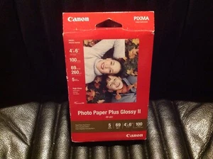 Canon Photo Paper Plus Glossy II ,4" x 6" Inkjet Printer Paper, 100 sheets pack - Picture 1 of 2