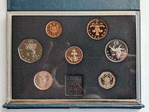 1985 United Kingdom Royal Mint 7 Coin Proof Collection & COA #1 - Picture 1 of 4