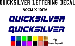 Calcomanía/vinilo para barco Quicksilver para yates/barcos/barcos de cabina/barcos a motor - Imagen 1 de 3