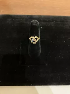 Anello Pietra Oro Bicolore 10kt 107592-1 Gm - Foto 1 di 8