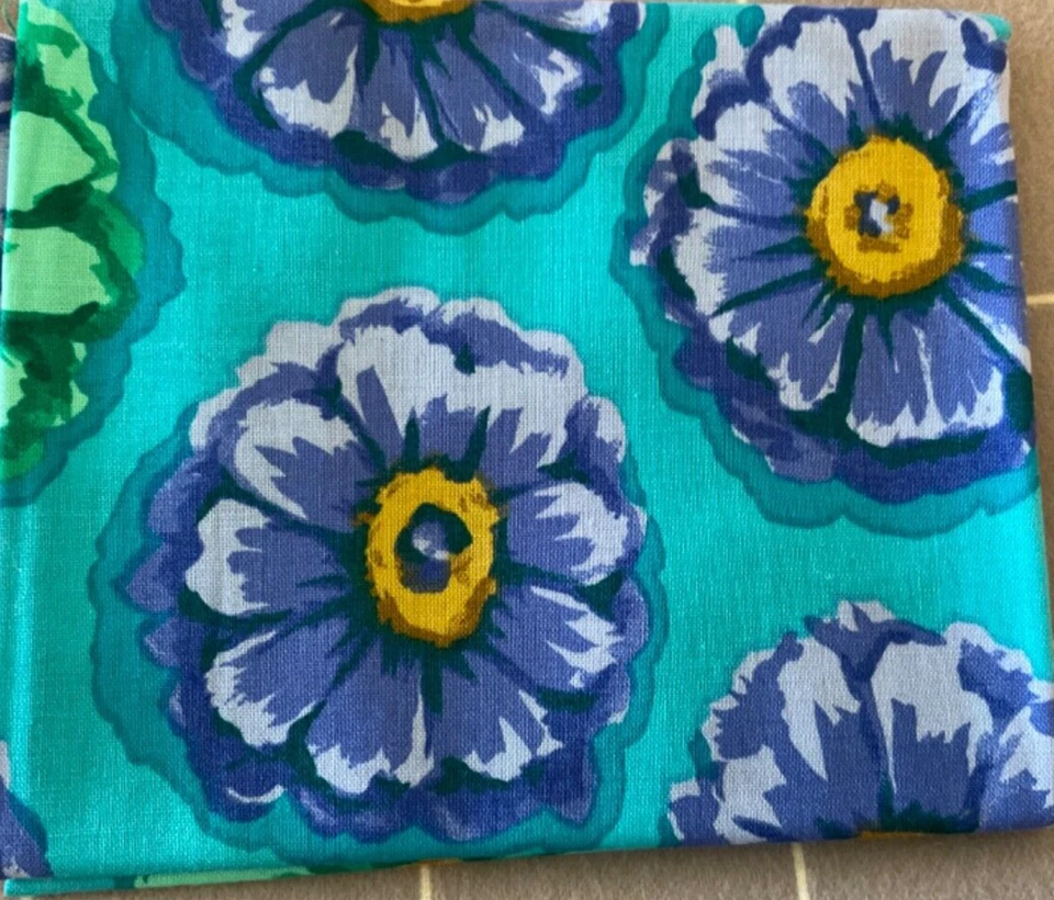 Kaffe Fassett ZINNIA BLUE GP31  19” X WOF original issue - Image 1 of 1