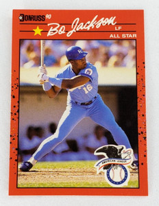 1990 Donruss Baseball All Star Bo Jackson #650 Kansas City Royals MLB White Sox