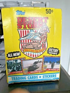 1991 Topps Desert Storm Trading Card 36ct Full Box ungeöffnete Karten Victory Series - Bild 1 von 2