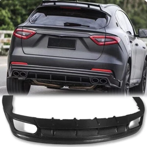 Kit de carrocería difusor labial parachoques trasero de fibra de carbono real para Maserati Levante 2017-23 - Imagen 1 de 8