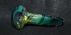 4 1/2" TWILIGHT MIST Glass Tobacco Smoking Glass Pipe THICK GLASS pipes - Picture 1 of 6