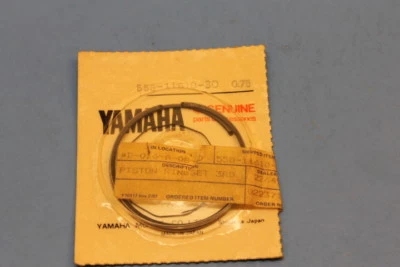 NOS Yamaha DT100 MX100 Piston Ring Set 0.75mm O/S PART# 558-11610-30-00  - Image 1 of 4