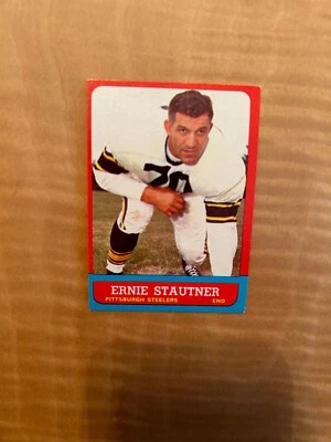 1963 TOPPS FOOTBALL #129 ERNIE STAUTNER (SP)!! NR-MINT!! $1 SHIPPING!! - Image 1 of 2