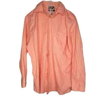 Covington Mens Dress Shirt Size Large Button Down Long Sleeve Peachy Spring Lrg - Image 1 of 4