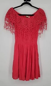 NWT Everleigh Women's Coral Off the Shoulder Dress Size Small. - Picture 1 of 4