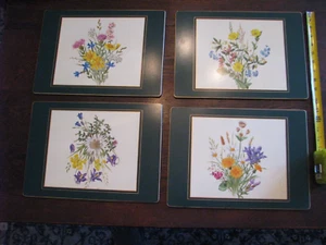 Lady Clare Vintage Flower Placemats 10" x 14"  Set of 4 - Excellent - Picture 1 of 12