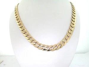 FBM Gold Kette 585 Gelbgold 14Kt massive Panzer Kette 68,87 Gramm 55cm Karabiner - Bild 1 von 4