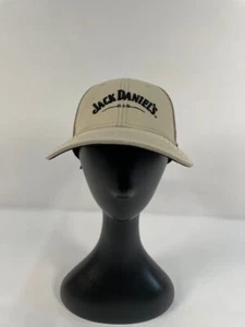 Jack Daniels Baseball Cap Hat StrapBack Beige/Black One Size - Picture 1 of 6