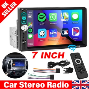 Single 1DIN 7" Car Stereo Radio Apple CarPlay FM BT USB Touch Screen MP5 Player - Picture 1 of 16