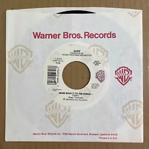ZAPP More Bounce To The Ounce / Computer Love 45 WB 7-21970 NEW UNPLAYED FUNK - Picture 1 of 4