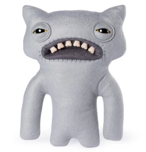 Fuggler lustiges hässliches Monster weitäugig Weirdo hellgrau Filz Stofftier BRANDNEU - Bild 1 von 3