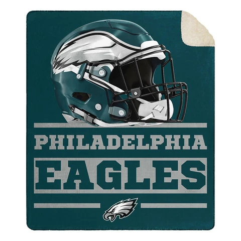 New NFL Philadelphia Eagles Soft Large Throw Blanket with Sherpa 60"x70" Cover