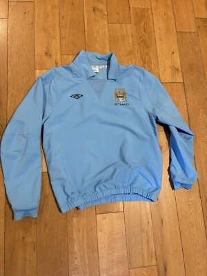 Manchester City тренировочная куртка Umbro мужской XL синий ходить длинным рукавом пуловер - Изображение 1 из 4