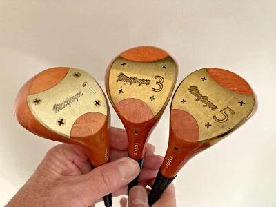 VTG Lady MacGregor 1, 3, &5 Woods Lady Flex Steel Shaft Matching Numbers RH EUC - Image 1 of 4