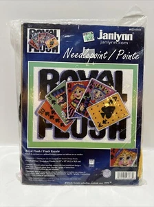 Janlynn Needlepoint Kit Royal Flush Kooler Design Studio Poker Gamble 023 0368 - Picture 1 of 6