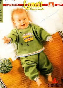 Knitting Patterns Nordic Baby Child Icelandic Sandnes Lanett Scandinavian 0-4 Yr - Picture 1 of 11