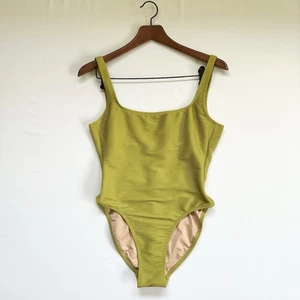J Crew Ribbed Green One Piece Swimsuit Bathing Suit Style#BF256 Color:SOL Sz 6 - Picture 1 of 20