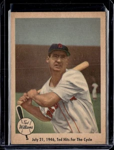 1959 Fleer Ted Williams #29 July 21, 1946, Ted Hits for the Cycle VG-EX (crease) - Picture 1 of 2