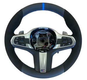 NEU LEDER BMW G30 G31 G32 G11 G01 G02 M3 M4 Lenkrad Paddelschalter NEU - Bild 1 von 8