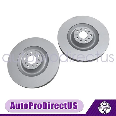 For 2004-2018 Bentley GT GTC Flying Spur Front Brake Rotors 3W0615301B - Image 1 of 4