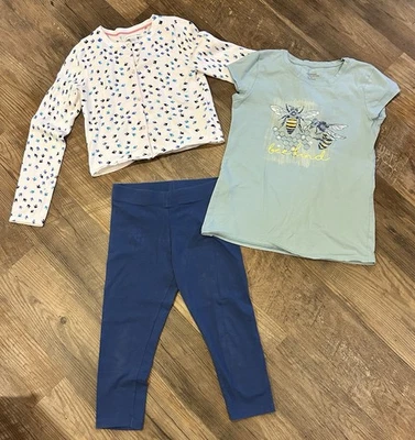 Garnet Hill Kids Girls Cardigan Sweater Top Mini Boden Capri Leggings XL 12/14 - Image 1 of 4