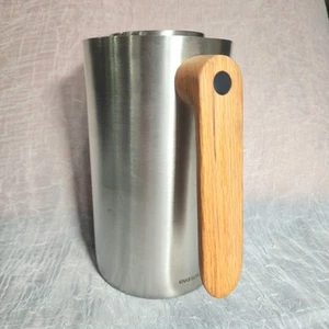 Nordic Kitchen Vakuumkanne Eva Solo Denmark Edelstahl Eichengriff 1 Liter 1L - Bild 1 von 12