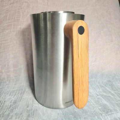 Скандинавский кухонный вакуумный кувшин Eva Solo Дания ручка из нержавеющей стали дуб 1 литр 1 л - Изображение 1 из 4