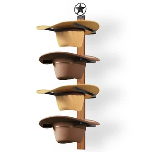4 Stück Cowboy Hutablage für Wand - Western Holzhalter, Hutformschutz - Bild 1 von 8
