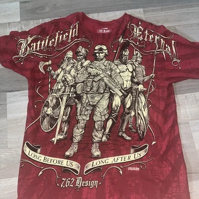 Camiseta De Colección Diseño 762 Y2K AOP Camiseta Gráfica Retro Battlefield Eternal Hombres XL Foto 1 de 3