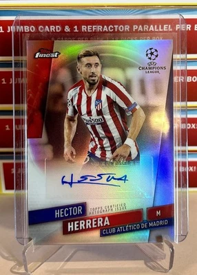 2019 Topps Finest UEFA Champions League Hector Herrera  Auto Atletico De Madrid - Image 1 of 2