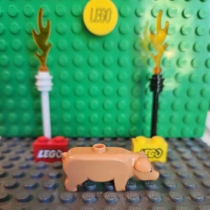 LEGO Nougat with Black Eyes & White Pupils 87621pb01 4569840 from 4840 7684 7566 - Picture 1 of 3