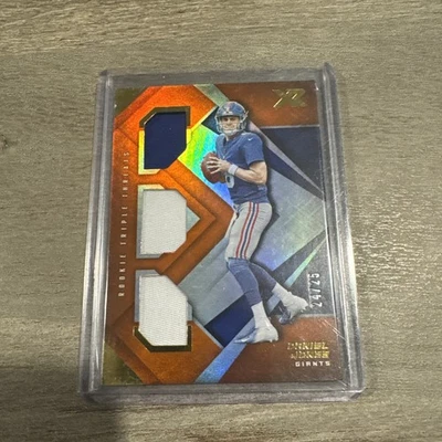 2019 Panini XR Rookie Triple Threads Daniel Jones 24/25 - Image 1 of 3