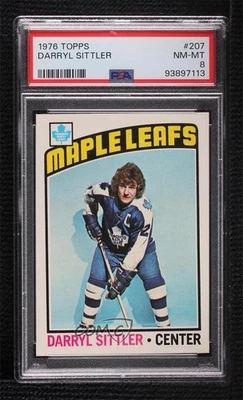 1976-77 Topps Darryl Sittler #207 PSA 8 HOF - Image 1 of 2
