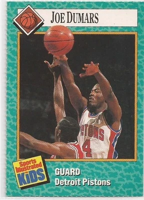 1989 Sports Illustrated for Kids Insert #91 Joe Dumars Detroit Pistons - Image 1 of 2