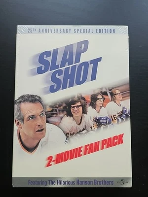New Slap Shot 2-Pack 25th Anniversary Special Edition(DVD, 2002, 2-Disc Set) Foto 1 de 3
