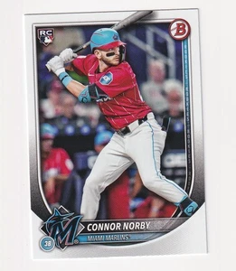 Tarjeta de novato Bowman Mega Box 2025 de béisbol Connor Norby 46 - Imagen 1 de 2