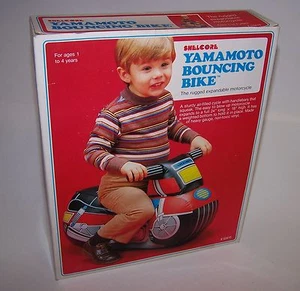 Bicicleta de rebote Shelcore de juguete expandible Yamamoto inflable explotar 1984 - Imagen 1 de 6