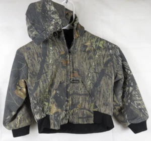 Wolf Mountain Jacket hooded Lined Full Zip Kids Youth CAMO Hunting Work Sz 3T - Picture 1 of 7