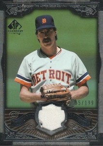 2006 SP Legendary Cuts Legendary Materials Silver #JM Jack Morris Jsy/199