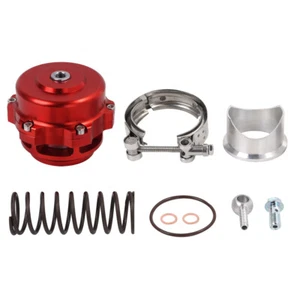 Blow Off Valve (BOV) 50mm Up to 35PSI - 6PSI + 18PSI Springs Boost Clamp Red - Picture 1 of 12