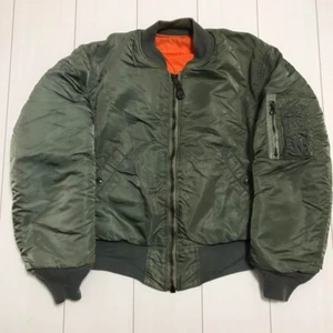 ALPHA MA-1 Herren Fliegerjacke 1969 Reproduktion Made in USA Größe S 90er Vintage - Bild 1 von 10
